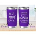 thumbnail image 2 of Christmas Gifts for Mom from Daughter Son Kids - Mom Christmas Gifts - Laser Engraved Tumbler - Mom Birthday Gifts - Birthday Gifts for Mom - Mother Gifts on Christmas - Present for Mom 20z, Purple, 2 of 6