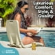 thumbnail image 2 of Silla Plegable Moderna Portátil para Adultos Coast en Color Arena para la Piscina, 2 of 6