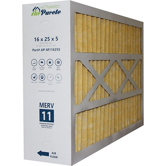 AP-M116255 | Pack of 1 | 16x25x5 | Replacement for Electroair, Five Seasons, Amana, Carrier M1-1056