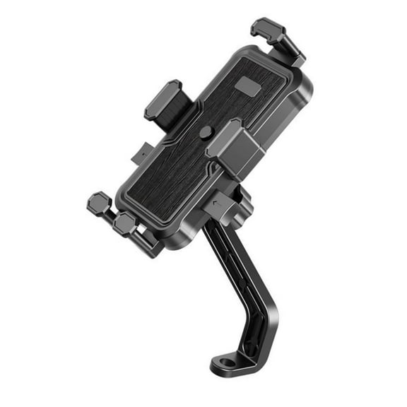 Motorbike Handlebar/Rearview Mounted Cellphone Cradles Motorcycle Phone Holder Stand 360 Degree Rotating Holder