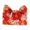 thumbnail image 2 of Sharprepublic Japanese Kimono Bow Belt Comfortable Traditional Cummerbund Sash Belt red, 2 of 8