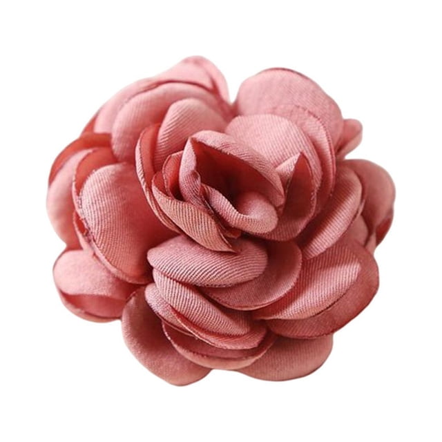 Broche Fleur Simulation Coréen Côté Tir Accessoires Tissus Textile de Maison Ornements Femmes Chaussures Prévalentes Mariage Rouge Melon D\'eau