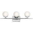 thumbnail image 7 of 3 Light Bath Vanity In Mid-Century Modern Style-7.75 Inches Tall And 24.5 Inches Wide Kichler Lighting 45582Ch, 7 of 7