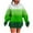 Green, variant on Oversized Sweatshirt for Women Tie Dye Graphic Hoodie Long Sleeve Drop Shoulder Pullover Top Loose Fit Hooded Sweatshirt with Pocket