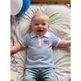 thumbnail image 6 of BemeyourBBs Toddler Baby Boy 4th of July T Shirt Outfit Patriot Independent Day Clothes Baby Girl Fourth of July Outfit American Flag Embroidery Waffled Striped Short Sleeve Lapel Collar Shirts Tops, 6 of 9