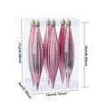 thumbnail image 4 of Honeeladyy 6PCS Christmas Ornaments 6.3 Inch Hanging Ornaments Spindle Shaped Tree Decorations - Festive Holiday Hanging Pendants for Home Office Decor, 4 of 7