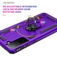 thumbnail image 5 of Funda para Teléfono Androgate Galaxy S21+ 5G con Anillo Militar Morado, 5 of 7