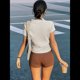 thumbnail image 4 of Camiseta de Corta con Cuello en V para Mujer, Sin Mangas, con Cuello A Rayas, Prendas Casuales de Moda 2025. Albaricoque M, 4 of 9