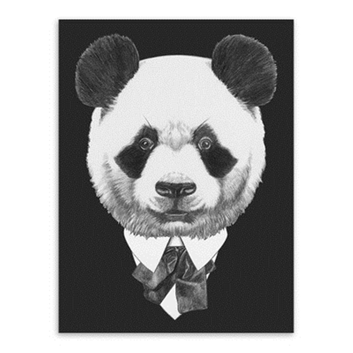 Unframed Black Abstract Animal Canvas Print Painting Pictures Home Wall