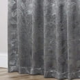 thumbnail image 6 of Superior Blackout Leaves Curtains Set of 2, Light Filtering Rod Pocket Curtain Panel Set, Nickel Black, 26"W x 63"L, 6 of 8