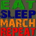 thumbnail image 3 of CafePress - Eat Sleep March Repeat Dark T Shirt - Men's Classic Graphic Cotton T-Shirt, 3 of 4