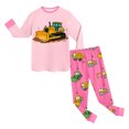 thumbnail image 5 of Hessimy Toddler Boys Girls Spring Summer 2Pcs Crewneck Long Sleeve Sweatshirt Pants Soft Sweatsuit, Crewneck Sweat Pants(Pink,8-9 Years), 5 of 5