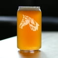 thumbnail image 2 of Bevvee Beer Can Pint Glass 16 oz Horse Face Gifts for Horse Enthusiasts Beer Glasses, 2 of 4