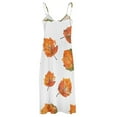 thumbnail image 5 of Autumn Harvest Maple Leaves Thanksgiving Sleeveless Dress Woman Fashion Long Dresses Women's Summer Suit Dress Summer 2025 Women, 5 of 7