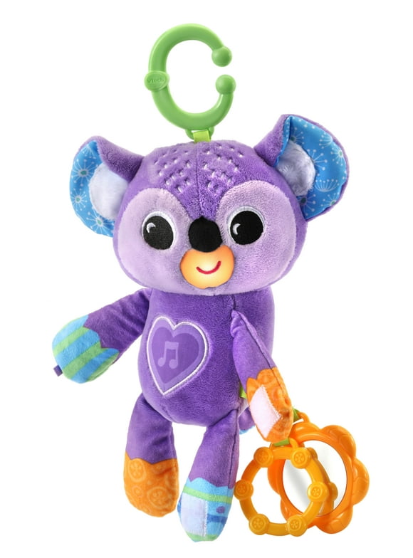 VTech Grab & Go Koala Clip-On Stroller Plush Take-Along Toy for Infants