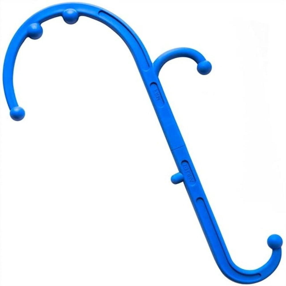 Liba Back and Neck Massager for Trigger Point Fibromyalgia Pain Relief - Self Massage Hook Cane Therapy