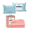 thumbnail image 1 of Colcha individual Acabado Ultrasónico Trinity Rosa + Almohada Trinity, 1 of 8
