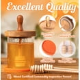 thumbnail image 2 of Honey Pot Set CLEVLI, recipiente de vidrio para miel, 350 ml, con tapa, 2 of 7
