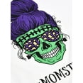 thumbnail image 5 of Julyccc T-Shirt Décontracté à Manches Courtes Imprimé Crâne d'Halloween pour Femmes, 5 of 5