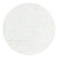 thumbnail image 2 of Unique Loom Everyday Shag Collection Area Rug - Solid (5' Round Snow White), 2 of 5