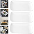 thumbnail image 3 of 3Pcs Rectangular Plate Breakfast Plate Pastry Serving Plate Rectangular Food Plate Dessert Plate, 3 of 8