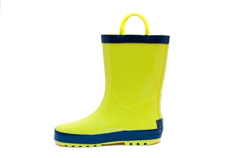 yellow rain boots size 8