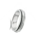 thumbnail image 4 of Spinner Coil Wedding Ring .925 Sterling Silver Wide Band Jewelry Female Male Unisex Size 11, 4 of 4
