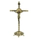 thumbnail image 1 of Crucifijo de pie con base, escultura de cruz de pared, figura de crucifijo de mesa, estatua de cruz para sala de estar, dormitorio, decoración de Pascua para el hogar, bronce, 1 of 8