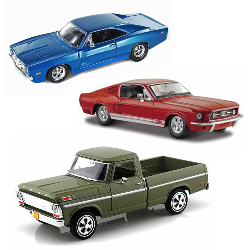 Best Of 1960s Muscle Cars Diecast Set 80 Set Of Three 124 Scale Diecast Model Cars 