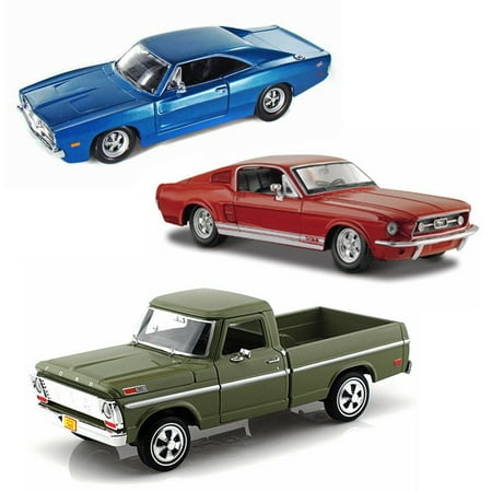 Best of 1960s Muscle Cars Diecast - Set 80 - Set of Three 1/24 Scale Diecast Model (Best Selling Muscle Car)