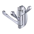 thumbnail image 1 of 1 gancho giratorio plegable para toallas, gancho de metal flexible, soporte para toallas de baño, colgador de ropa resistente para estante de pared de baño RV, níquel cepillado, 1 of 5