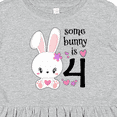 thumbnail image 4 of Inktastic Somebunny is Four 4th Birthday Bunny Girls Toddler Dress, 4 of 5