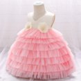 thumbnail image 3 of 6M-5T Toddler Infant Baby Girls Ruffle First Birthday Pageant Wedding Dresses Princess Bouffant Dress, 3 of 7