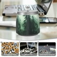 thumbnail image 6 of Yayeee Ashtray with Lid for Cigarette Smokeless Stainless Steel Home Ash Holder, Green Forest, 6 of 7