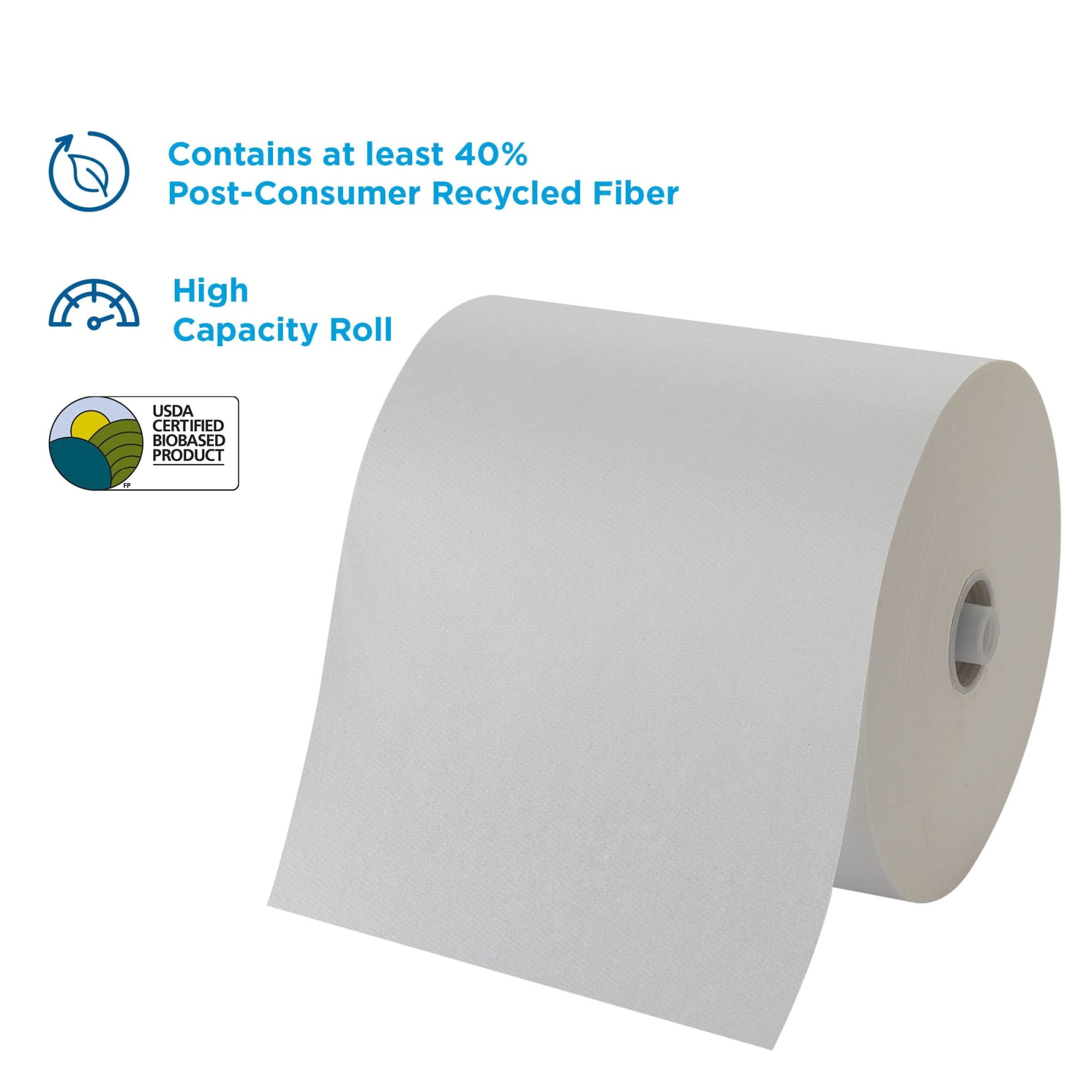 Pacific Blue Ultra Paper Towel Rolls, High Capacity Rooll, 7-7/8 Inch x 1150 Foot, White, 6 Count
