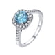 thumbnail image 1 of Anillo de diamantes de imitación brillante de lujo, anillo de aleación de piedras preciosas de simulación, accesorios de joyería, regalo personalizado para mujer, cumpleaños, día de San Val Wmkox8yii fajkfhkj2814, 1 of 3