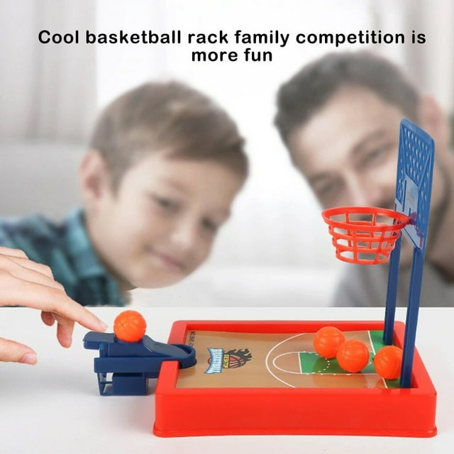 Hot Summer Desktop Board Game Basketball Finger Mini Shooting Machine Party Table Interactive Sport Games for Kids Adults Dark Blue