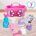 thumbnail image 4 of Disney Junior Minnie Mouse Sparkle N’ Clean Caddy, Dress Up and Pretend Play, Officially Licensed Kids Toys for Ages 3 Up, Gifts and Presents, 4 of 7