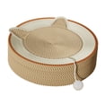 thumbnail image 2 of Cama rascadora para gatos, almohadilla para rascar de Sisal resistente a los arañazos, cama para mascotas, cama para gatos Marrón 455cm, 2 of 8