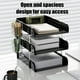 thumbnail image 5 of Estante de almacenamiento de escritorio | Organizador de plástico de 3 niveles para libros, papelería y documentos | Organizador de escritorio para niños y estudiantes con estantes, 5 of 6