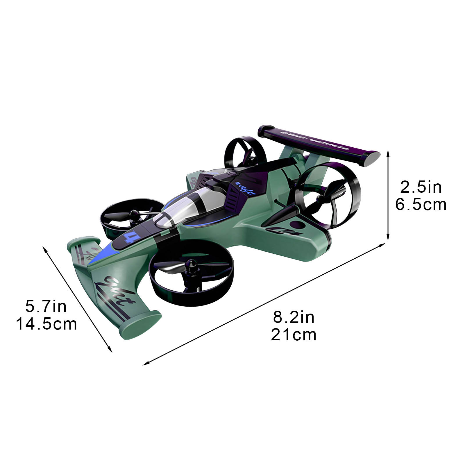 2-in-1 Air Flying RC Car, Qiopertar Under $5 Mode RC Car With Air Flying Remote Control Foam Stunt Car Sensor LED Lights Rechargeable Crash Toy For KidsAnd Adults