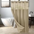 thumbnail image 4 of Dmlowu Shower Curtain, Waterproof Shower Curtain Liner, Lightweight Sturdy Shower Curtains for Bathroom Hotel Home Decor, 72x75 Inch Double-Layer Cloth Shower Curtain, 4 of 6