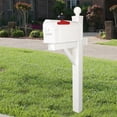 thumbnail image 3 of Postal Pro Hampton Post Mount 8 Inch Lettering Standard Mailbox, Rust Resistant, 3 of 3