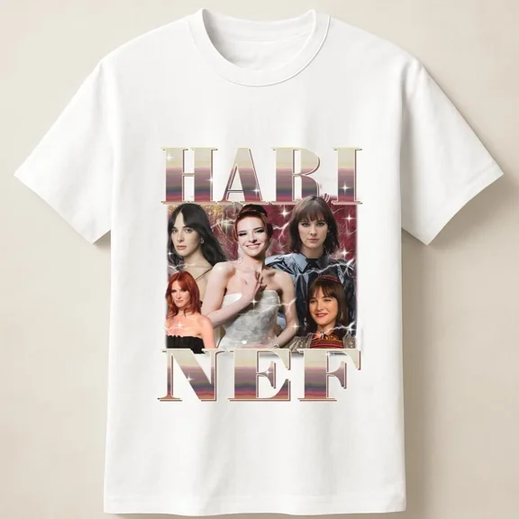 Hari Nef Trendy Photo Collage With Red Carpet Looks Unisex T Shirt