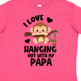 thumbnail image 4 of Inktastic Monkey I Love Hanging out with My Papa Boys or Girls Toddler T-Shirt, 4 of 5