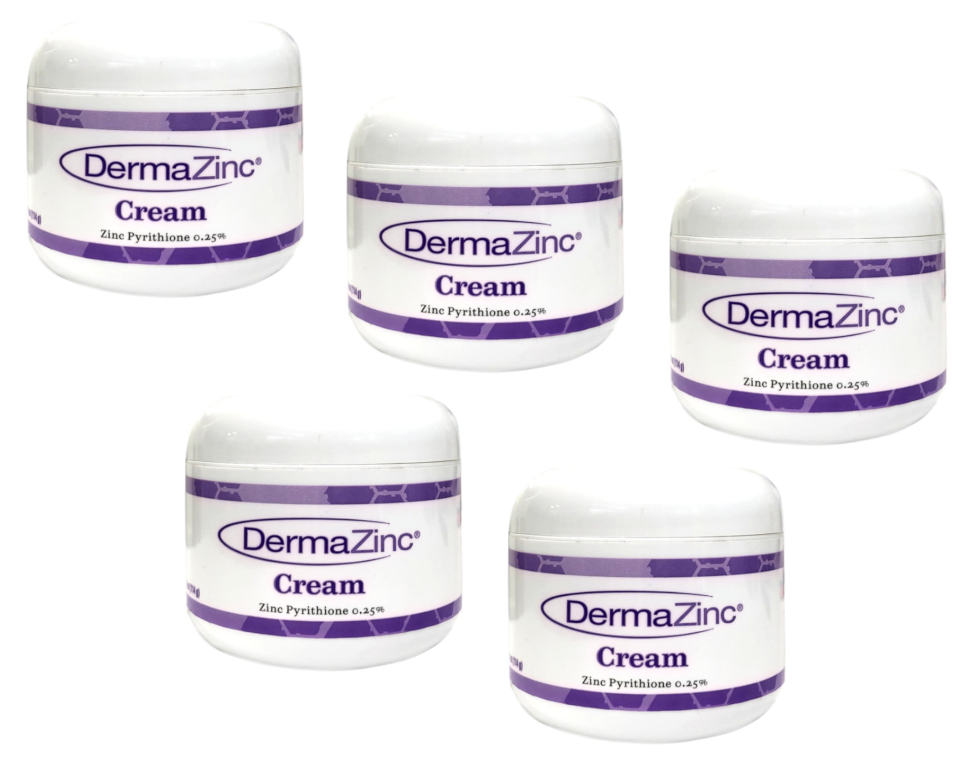 DermaZinc Cream Zinc Pyrithione .25 4 Oz., Pack of 5