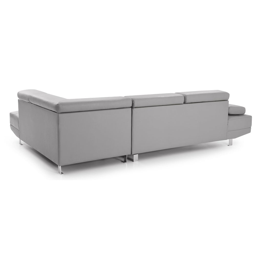 Glory Furniture Riveredge Sectional in Gray Color