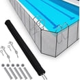 thumbnail image 4 of QinaQin 4x12FT Pool Safety Fence, Removable Mesh Fence, Black, 4 of 9