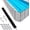 4x48ft, variant on Senfot Composite Fiber Pool Safety Fence, Removable Pool Barrier for Inground Above Ground Pool Garden Backyard 4x48ft