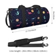 thumbnail image 2 of Easygdp Space Dinosaur Bolsa de Viaje, Bolsa de Mano, Bolsa de Gimnasio, Bolsa de Equipaje para Viaje, 2 of 5